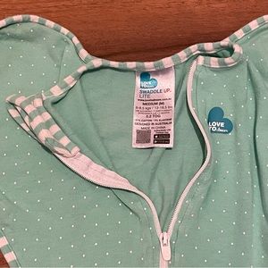 Love to Dream Medium Mint Green Lite Swaddle Up Sleep Sack